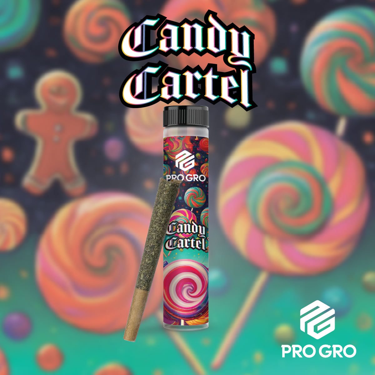 pro gro genetics candy cartel cannabis strain preroll
