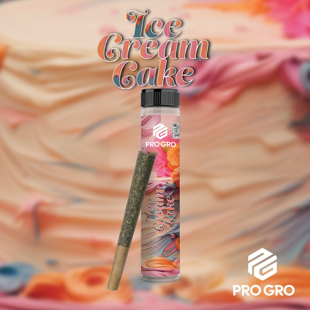 pro gro genetics ice cream cake cannabis strain preroll