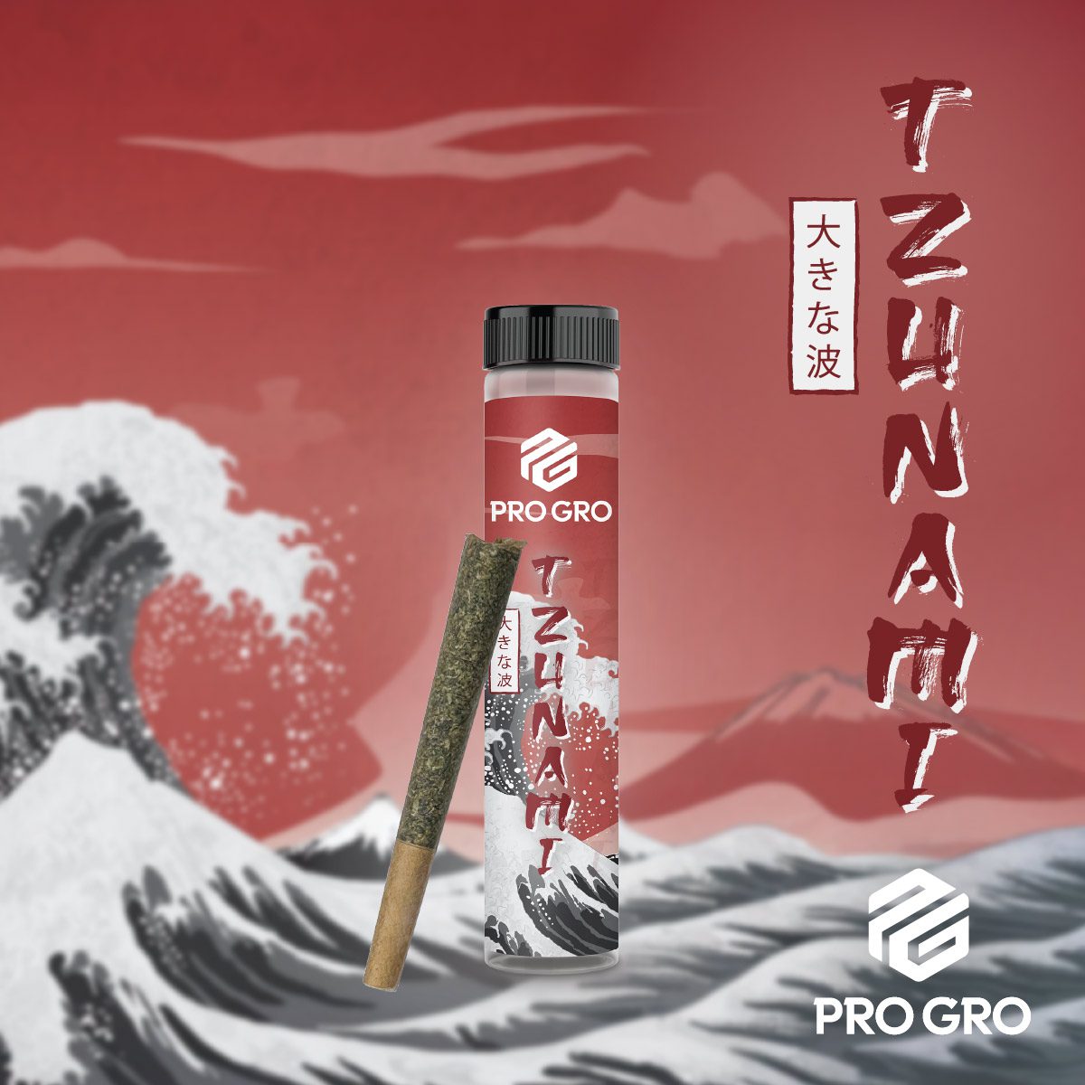 pro gro genetics tzunami weed strain preroll