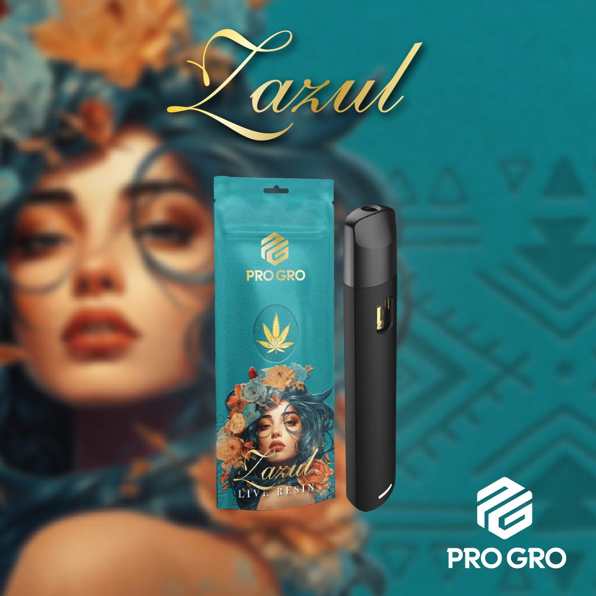 pro gro genetics zazul marijuana strain live resin vape