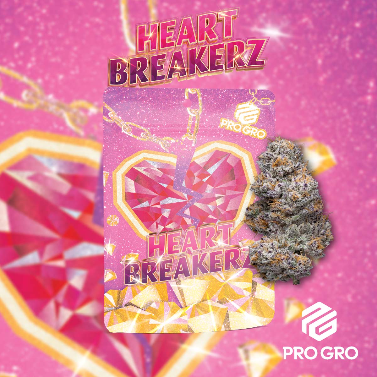 pro gro genetics heartbreakerz weed strain nug flower